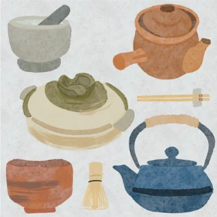 Illustrated teaware